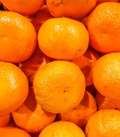 Mandarinas frescas listas para consumir